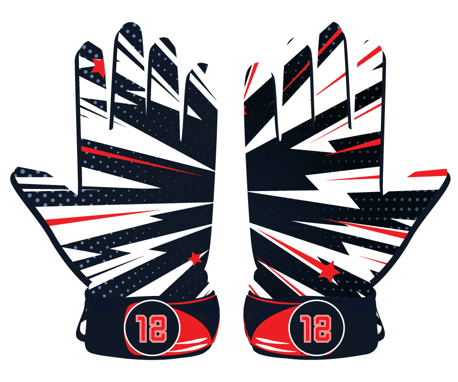 Black and red stylish batting gloves with leather front and lycra back for flexibility and durability